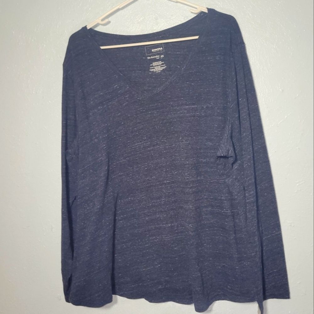 Sonoma Long-Sleeve V-Neck Tee 2xl